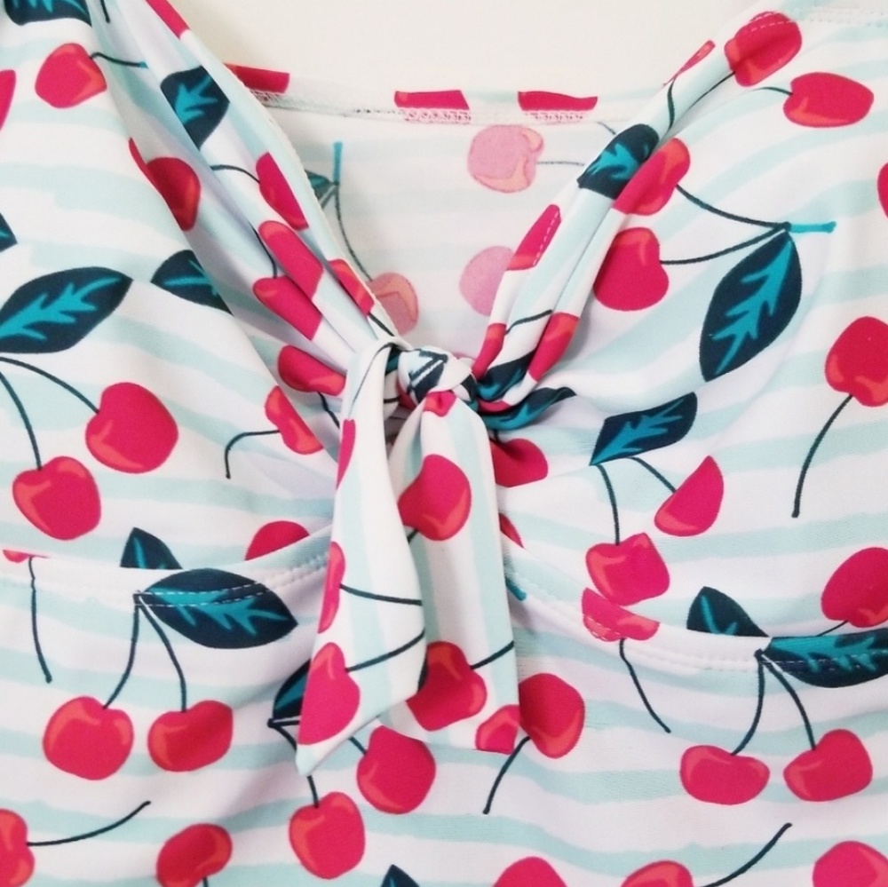 💛3 for $15 Marina West Cherry Tankini top - Picture 3 of 12